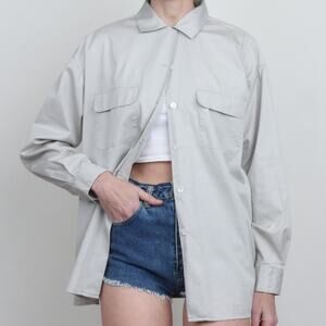 Vintage 90s Gap Oversize Cotton Button Up Shirt L